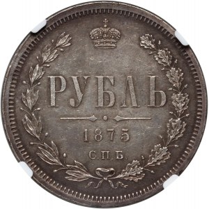 Russia, Alexander II, Rouble 1875 СПБ НI, St. Petersburg