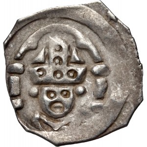 Germany, Bavaria, Otto III von Niederbayern 1290-1312 and Bishop Heinrich II of Rotteneck 1277-1296, Pfennig, Regensburg