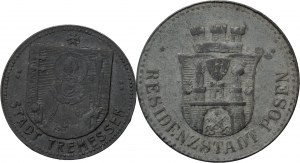 Posen (Poznań), 10 fenigów 1917, Tremessen (Trzemeszno) 5 fenigów bez daty