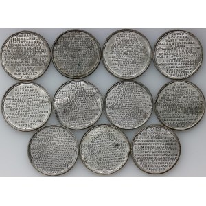Set of 11 medals with portraits of Roman Emperors