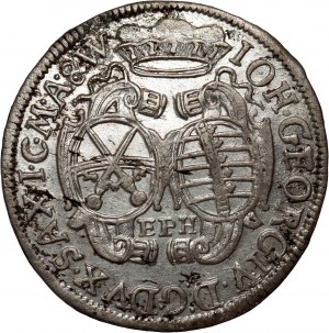 Niemcy, Saksonia, Jan Jerzy IV, 1/12 talara 1694 EPH, Lipsk