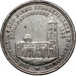 Germany, Prussia, medal from 1898, Inauguration of the Evangelical Church of the Redeemer in Jerusalem