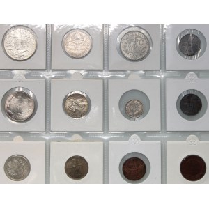 World, set of coins (12 pieces) from 1915-1976, Australia, Russia, Bolivia, Poland, Serbia, Vatican, San Marino, Austria