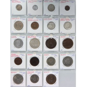 World, set of coins (19 pieces) from 1901-1995, Azores, Madeira, São Tomé and Príncipe