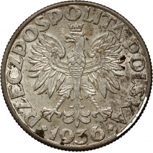 II RP, 2 złote 1936, Warszawa, Żaglowiec