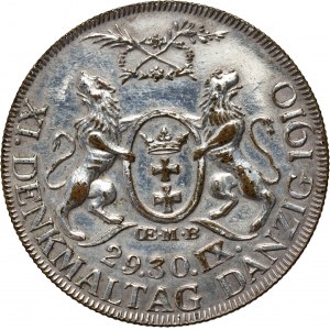 Gdańsk, medal, XI Denkmaltag Danzig 1910