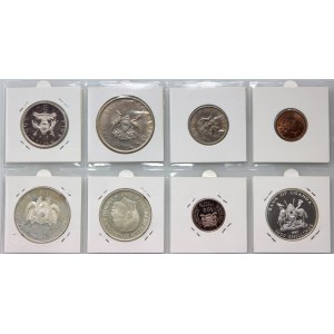 Africa, set of coins (8 pieces) from 1966-1999, Uganda, Dahomey, Ivory Coast, Niger