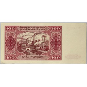 PRL, 100 złotych 1.07.1948, seria DZ
