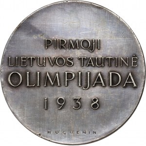 Lithuania, medal from 1938, Lithuanian National Olympiad