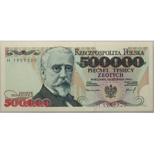 III RP, 500000 złotych 16.11.1993, seria H