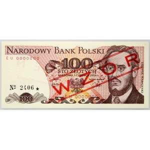 PRL, 100 złotych 01.06.1979, WZÓR, No. 2406, seria EU