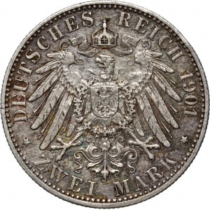Germany, Lübeck, 2 Mark 1901 A