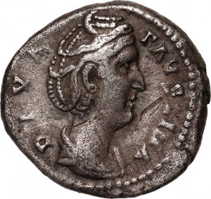 Cesarstwo Rzymskie, Faustyna I (żona Antoninusa Piusa) zm.140, denar, Rzym