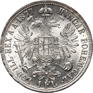 Austria, Franciszek Józef I, floren 1877