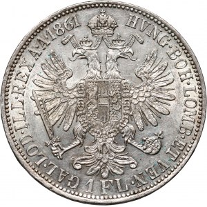 Austria, Franz Joseph I, Florin 1861 A