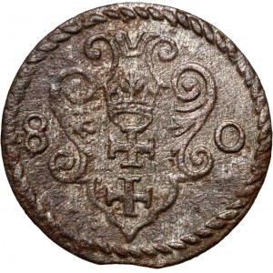 Stefan Batory, denar 1580, Gdańsk