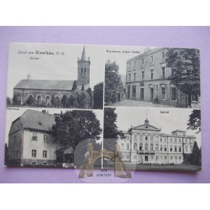 Sławików pri Raciborzi, palác, farský dom, obchod, 1938