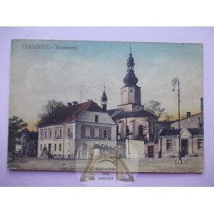 Lubliniec, Lublitnitz, Neumarkt, minikartka, asi 1920
