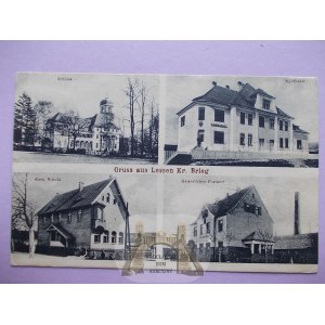 Łosiów bei Brzeg, Postamt, Schule, Palast, Apotheke, 1931