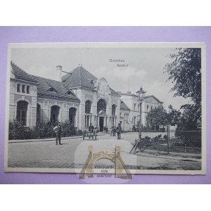 Grotków, Grottkau, dworzec, ok. 1910