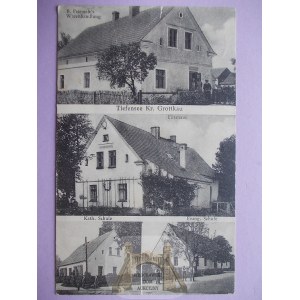 Głębocko near Grodków, schools, forester's lodge, store, 1939