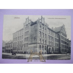 Wrocław, Breslau, Szkoła Ludowa, ulica Kleczkowska, 1911
