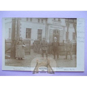 Żórawina, Rothsurben, zegarmistrz, prywatna kartka, RRR, ok. 1914