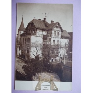 Dzierżoniów, Reichenbach, willa, prywatna kartka, 1910