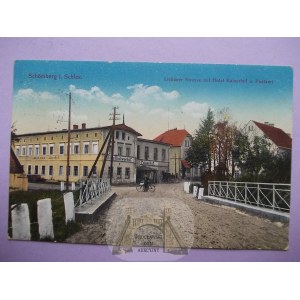 Chelmsko Slaskie near Kamienna Gora, hotel street, 1914