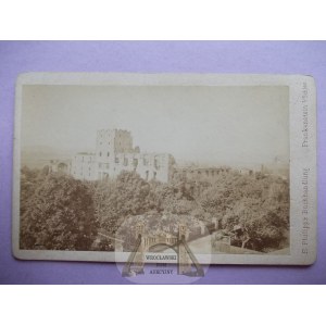 Ząbkowice Śląskie, zamek, zdjęcie ok. 1880 RRR