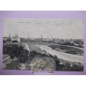 Legnica, Liegnitz, panoráma, 1910