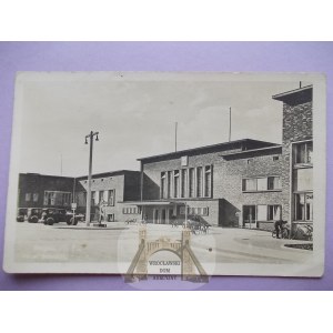 Głogów, Glogau, dworzec, ok. 1930