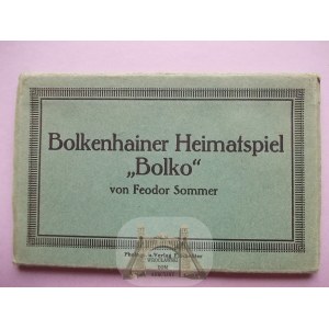Bolków, Schloss, historische Nachstellung, 10 Postkarten - Karte, um 1920.