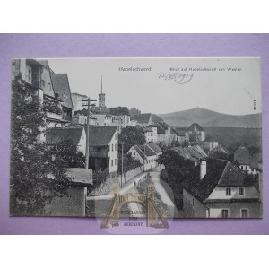 Bystrzyca Kłodzka, Habelschwerdt, domy, ulice, asi 1907