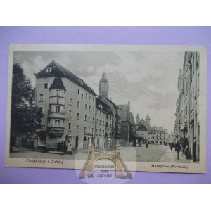 Lwówek Slaski, Lowenberg, Market Square, 1922