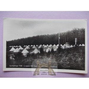 Wald, Marklissa, Lager der Hitlerjugend, ca. 1940.