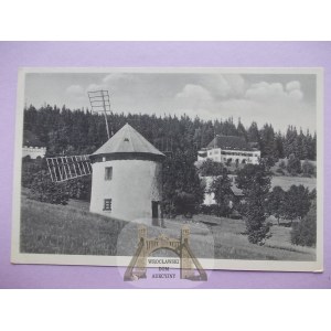 Kotlina u Lwówku Śląského, Mirsk, větrný mlýn, asi 1940