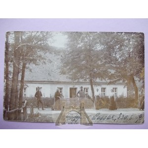 Krosno Odrzańskie, Crossem, private card, cottage, 1909