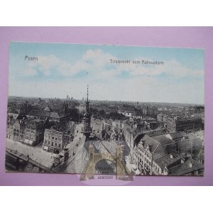 Poznań, Posen, panorama z wieży ratusza, ok. 1910