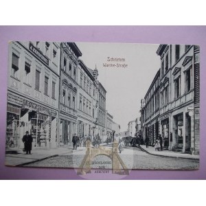 Śrem, Schrimm, ulica, Warthe-Strasse, ok. 1914