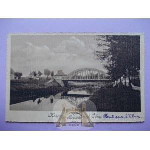 Koscian, bridge over the Obra River, ca. 1914