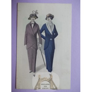 Leszno, Lissa, Edwin Kolubetz Ladies' Fashion - advertising postcard, ca. 1910