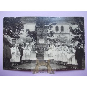 Chwałkowo near Krobia, Gostyń, ceremony, photo by Semrau, Leszno, 1930