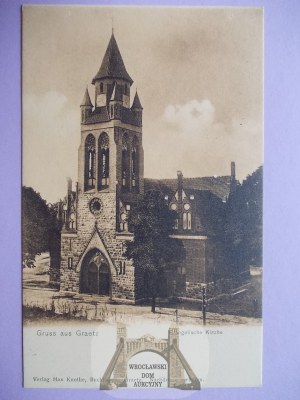 Grodzisk Wielkopolski, Gratz, kościół ewangelicki ok. 1910