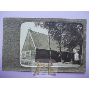 Osiek near Wyrzysk, Pila, wooden house, private card, ca. 1910