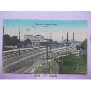 Saw, Schneidemuhl, Station, tracks, 1919