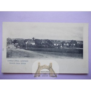 Lubicz k. Toruń, most, panorama, ok. 1900