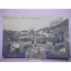 Raciąż, Tržní náměstí, vojenský, fotografický, 1915