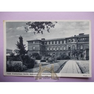 Szczecin, Stettin, Apfelallee hospital, circa 1940.