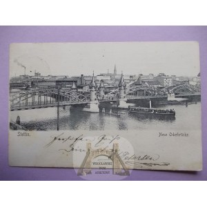 Szczecin, Stettin, bridge, 1904